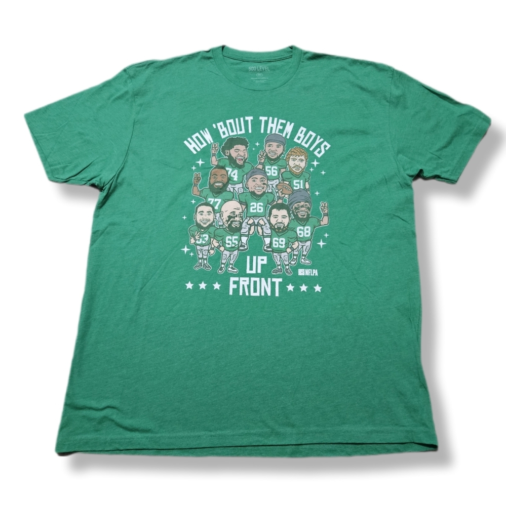 Mens 2XL 500 Level How Bout Them Boys Up Front Tshirt